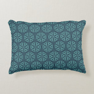 Vintage Blue Ottoman Turkisk Tracery Vector Art Prydnadskudde