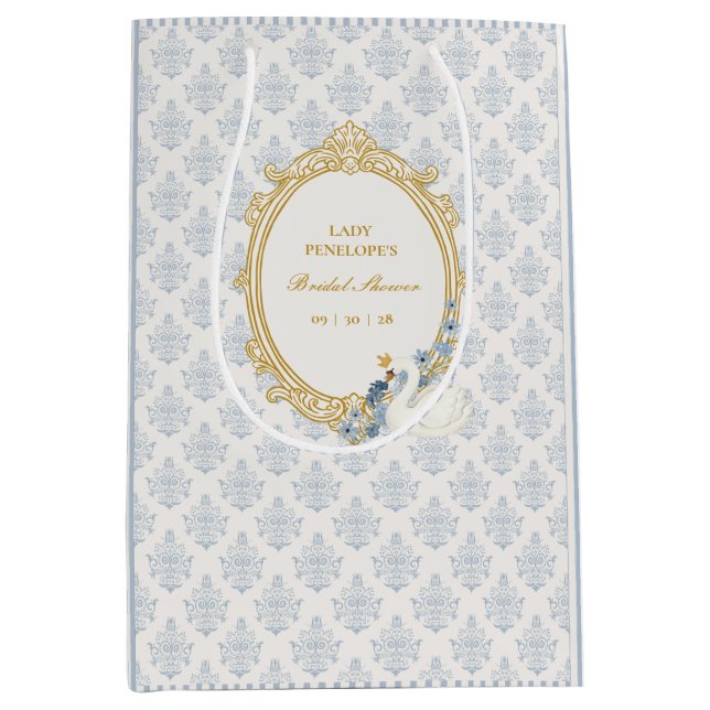 Vintage Blue Regency Cameo Bridal Shower (Framsidan)