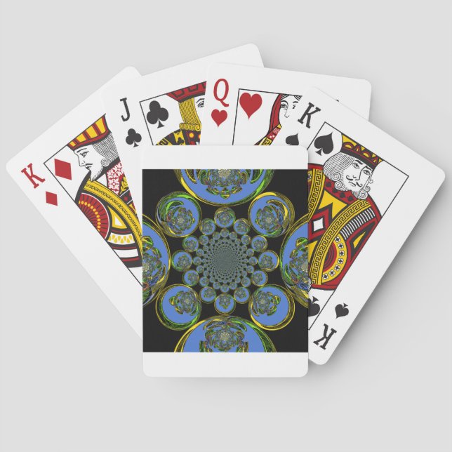 Vintage Blue Spelkort (Baksidan)