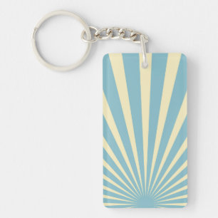 Vintage Blue sunburst poster