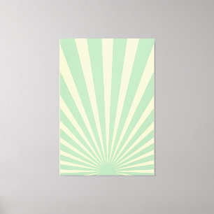 Vintage Blue sunburst poster Canvastryck