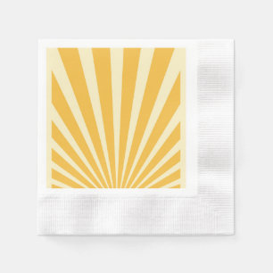 Vintage Blue sunburst poster Pappersservett