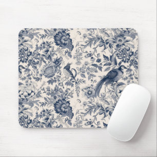 Vintage Blue Toile Fleurie Musmatta
