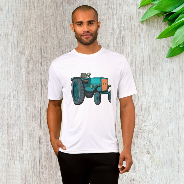 Vintage Blue Tractor Farm Life T Shirt (Skapare uppladdad)