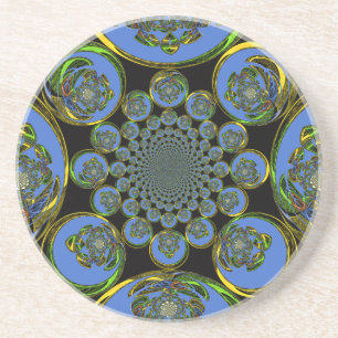 Vintage Blue Underlägg Sandsten