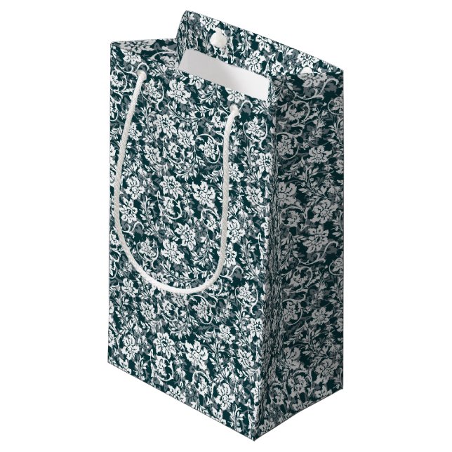 Vintage Blue White Vår Blommigt (Framsidan Vinklad)