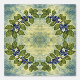 Vintage Blueberry Wreath Wallpaper