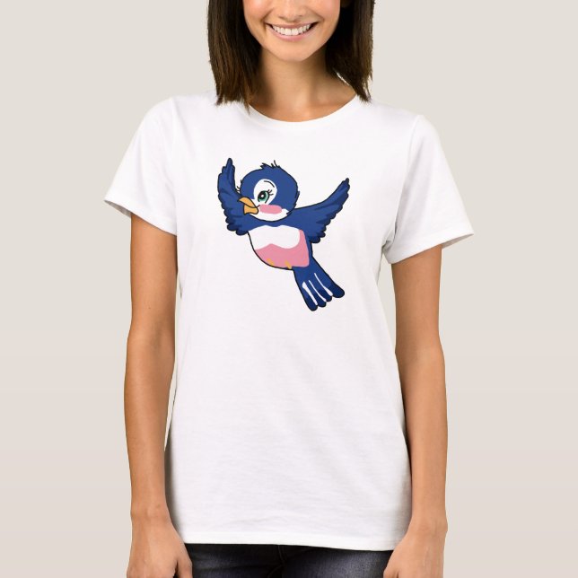 Vintage Bluebird T Shirt (Framsida)