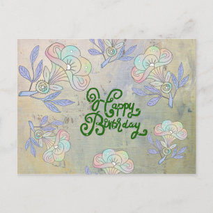 Vintage Blume Vykort