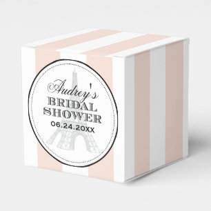 Vintage Blush Eiffeltornet Paris Bröllopsdusch Presentaskar