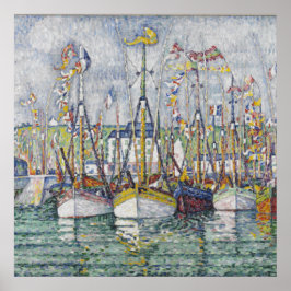 Vintage Bluting of the Tuna Fleet at in Groix Poster