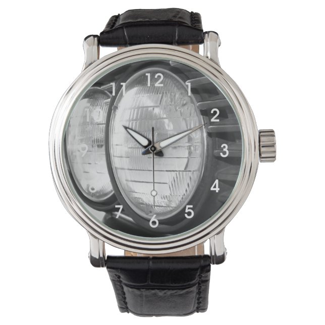 vintage BMW-strålkastare Armbandsur (Framsida)