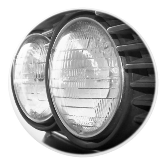 vintage BMW-strålkastare Knopp (Framsidan)