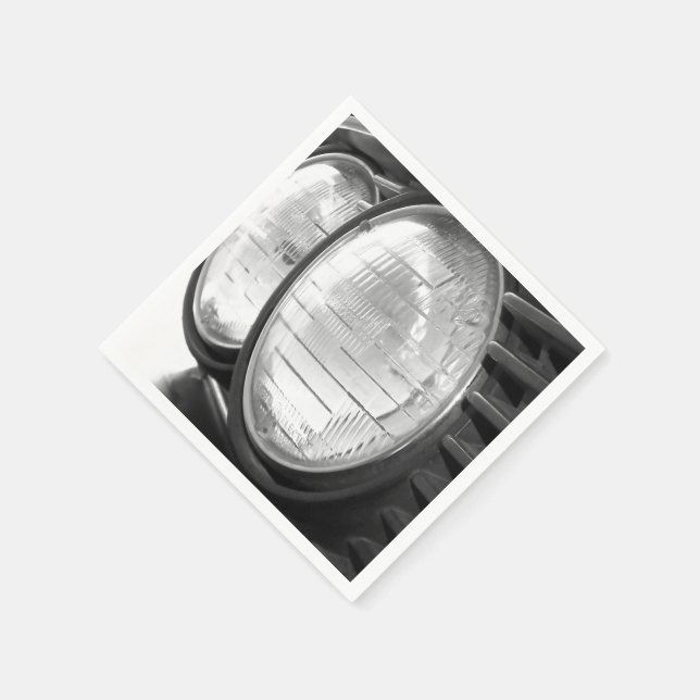 Vintage BMW-strålkastare Pappersservett (Hörn)