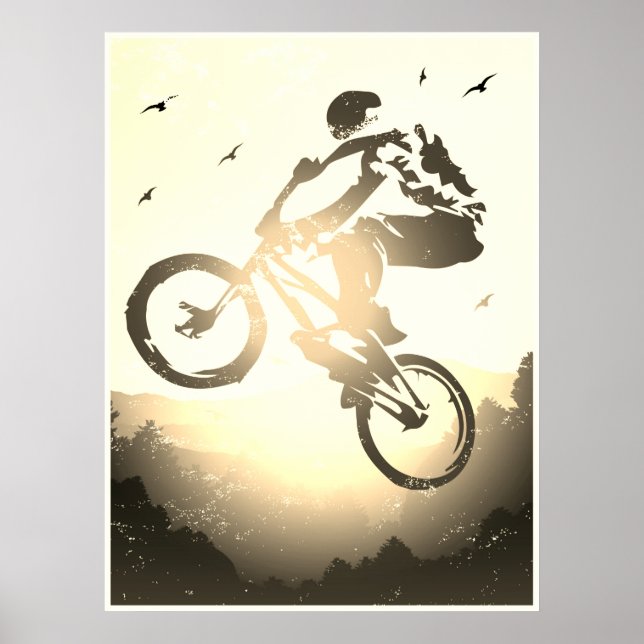 Vintage Bmx Bike - Retro Bmx Poster utskrift (Framsidan)