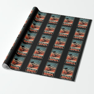 Vintage BMX Biking Boys Bicycle Motorcross Presentpapper