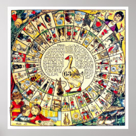 Vintage Board Games - Art Print Poster