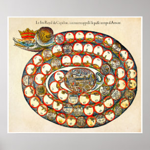 Vintage Board Games - Art Print Poster