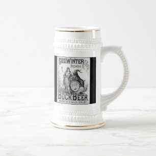Vintage Bock Beer Stein Sejdel
