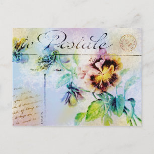 Vintage bockblomma vykort PERSONALIZE