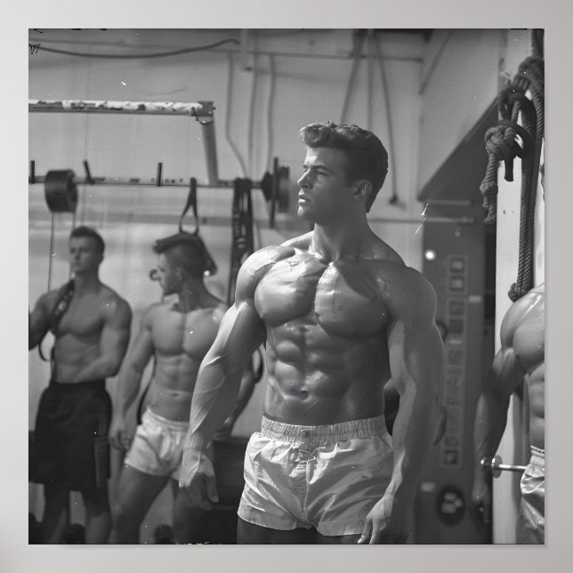 Vintage BodyBuilder 2 Poster (Framsidan)