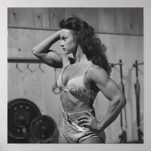 Vintage BodyBuilder 5 Poster