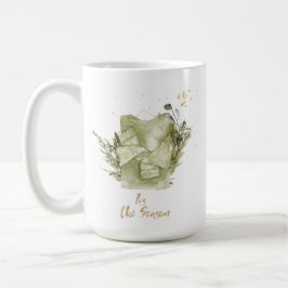 Vintage Bohemian Jul Vattenfärgsspresent Kaffemugg