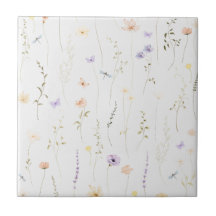 Vintage Bohemian Wildblomma Botanical