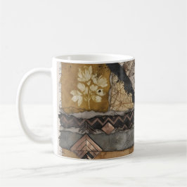 Vintage Boho Abstrakt Mugg