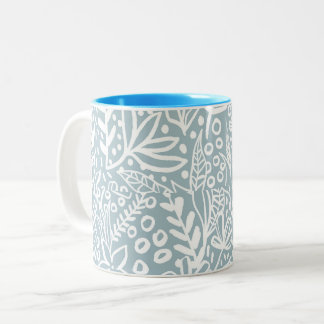 Vintage Boho Blommig & Fjäril Kaffe Mugg