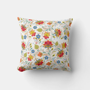 Vintage Boho Blommig Gobeläng Mönster Kastrull Kudde