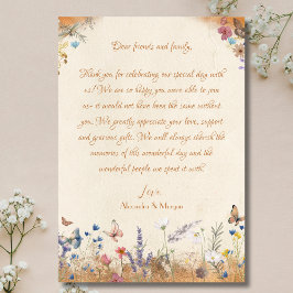 Vintage Boho Butterfly Garden - tackkort Tack Kort
