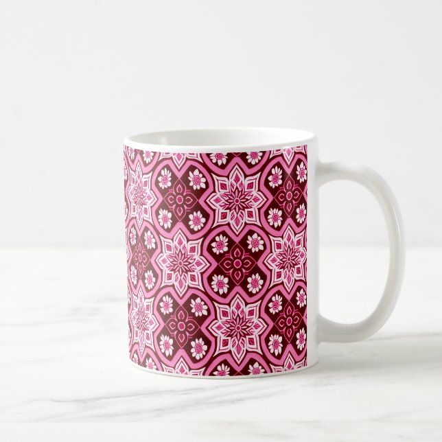 Vintage Boho Chic Blommönster Kaffemugg (Höger)
