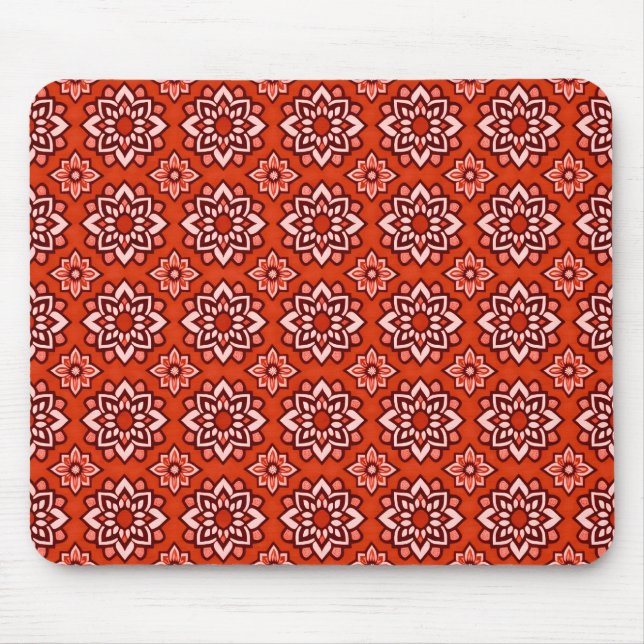 Vintage Boho Chic Blommönster Musmatta (Framsidan)