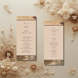 vintage boho chic greenery bröllop meny