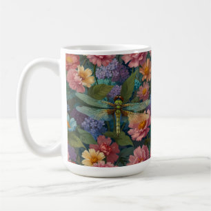 Vintage boho chic pastell blommig trädgårds trolls kaffemugg
