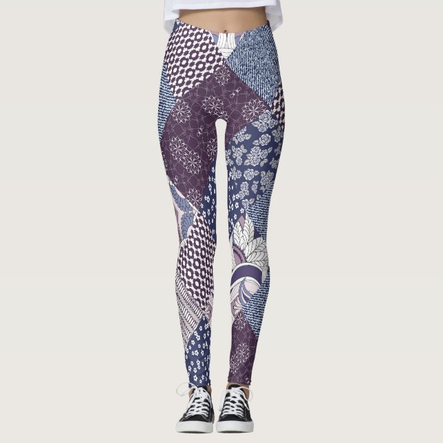 Vintage Boho Seamless. Leggings (Framsida)