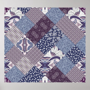 Vintage Boho Seamless. Poster