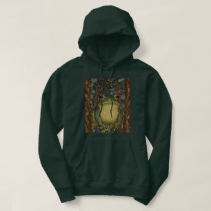 Vintage boho-skogsgroda hoodie