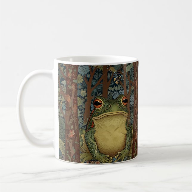 Vintage boho-skogsgroda kaffemugg (Vänster)