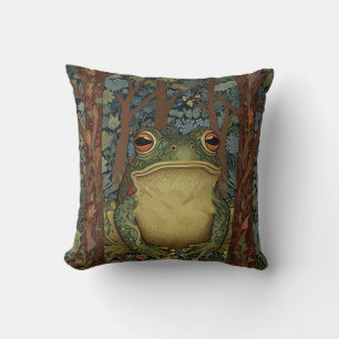Vintage boho-skogsgroda kudde