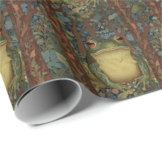 Vintage boho-skogsgroda presentpapper