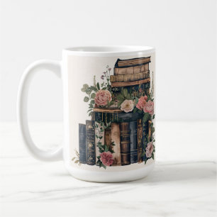Vintage Bok Bild Mugg   Anpassningsbar Text