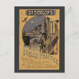 Vintage Bok Cover Doktor Dunlops familjepraxis Vykort
