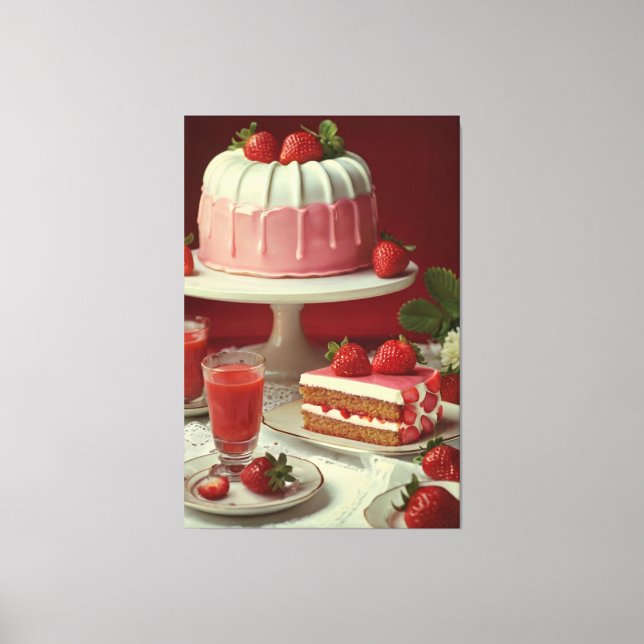 Vintage bok illustration Kanvastryck (Framsida)