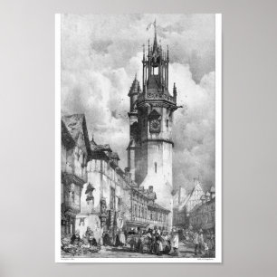 Vintage Bok Illustration Poster