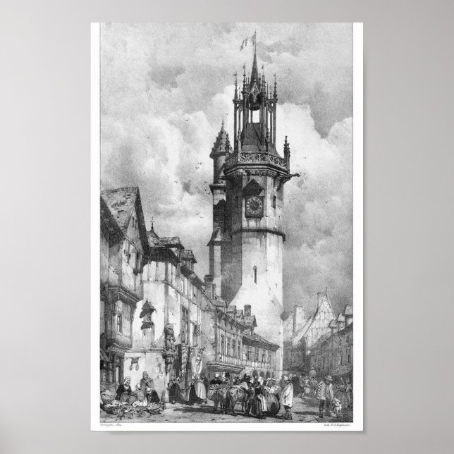 Vintage Bok Illustration Poster (Framsidan)