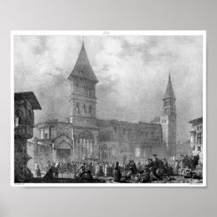 Vintage Bok Illustration Poster