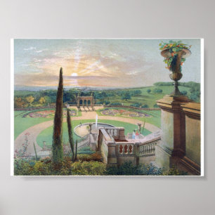 Vintage Bok Illustration Poster