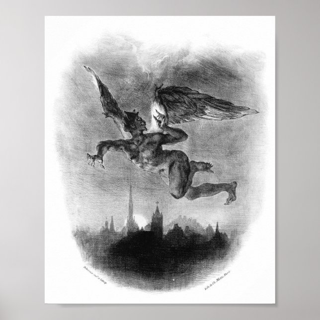 Vintage Bok Illustration Poster (Framsidan)